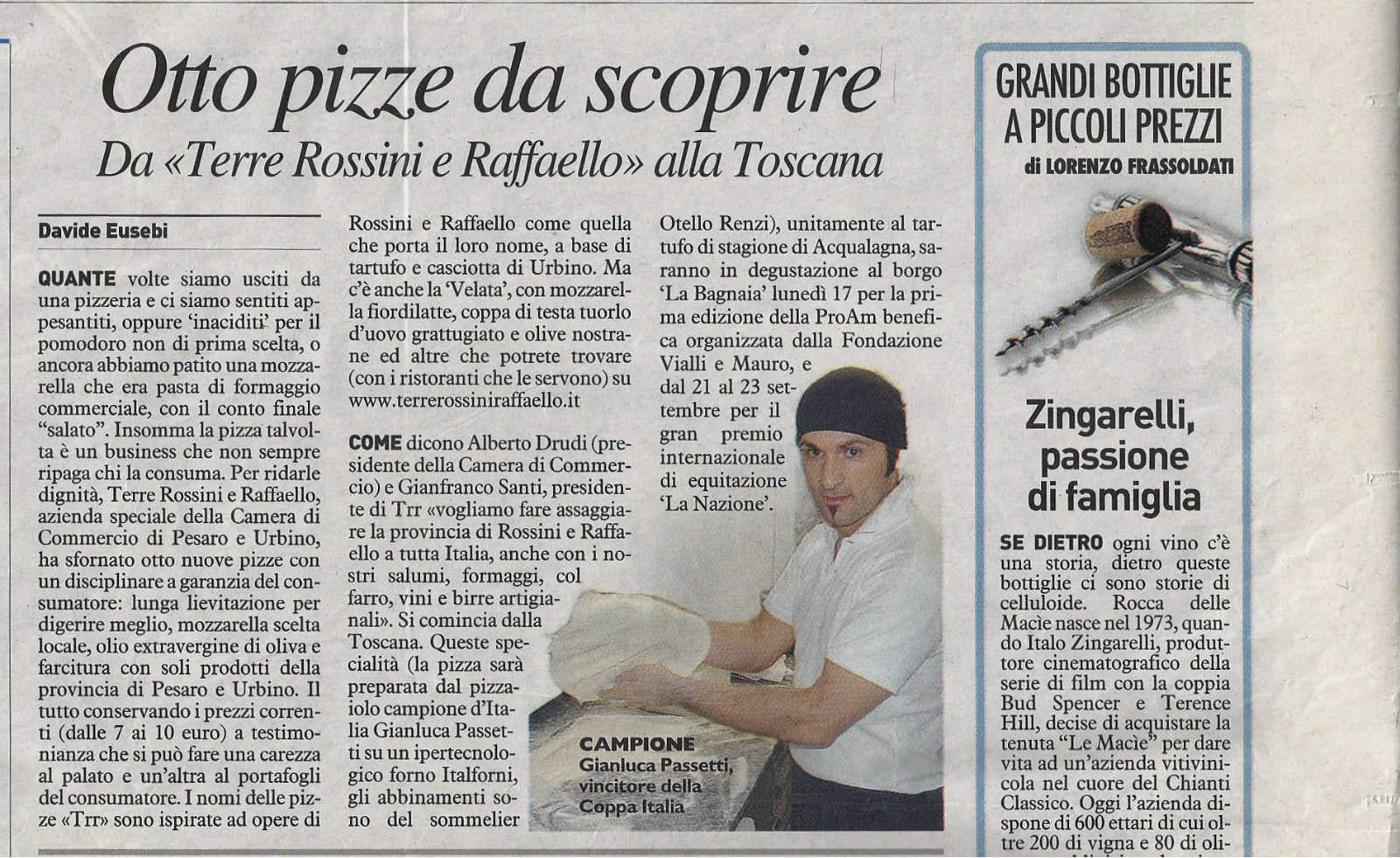Otto pizze da scoprire. Da “Terre Rossini e Raffaello” alla Toscana.