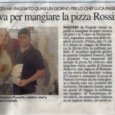 Da Bratislava per mangiare la pizza Rossini e Raffaello